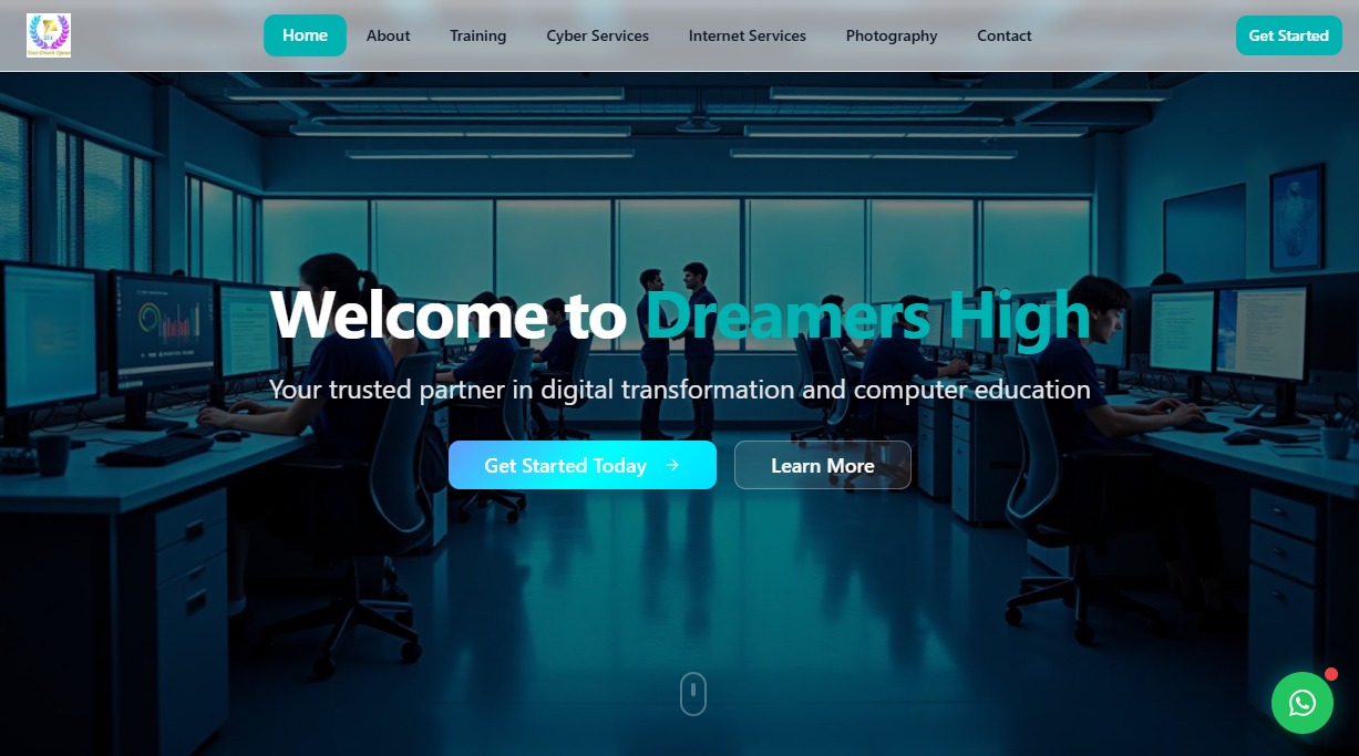 Dreamers High computer services website